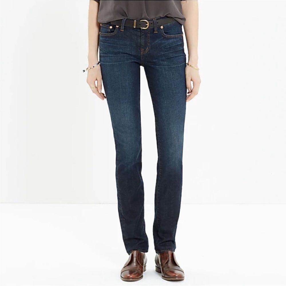 EXCELLENT CONDITION WOMEN’S SIZE 25 MADEWELL ALLEY STRAIGHT BLACK JEANS